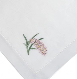 ผ้าเช็ดปากปักลายดอกกล้วยไม้แบบสั่งทำขายส่ง ผ้าเช็ดปากสำหรับงานเลี้ยงอาหารค่ำ ผ้าฝ้ายเย็บริมอย่างดี ผ้าเช็ดปากสำหรับโต๊ะอาหาร ทนทาน เหมาะสำหรับงานแต่งงานและงานอีเว้นท์ต่างๆ - Product Image 2