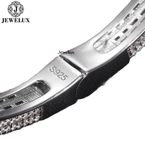 High Modern Elegant Gold Plated Moissanite Tennis <b>Bracelet</b> for Unisex with Brilliant Sparkle Stones Gift at Export Price - Product Image 3