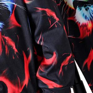 ชุดวอร์มสำหรับฤดูหนาวของผู้ชายกางเกงวอร์มโอเวอร์ไซส์มีฮู้ดและเป็นมิตรกับสิ่งแวดล้อมลายทึบขายดี - Product Image 3