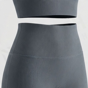 Ensemble de yoga pour femmes, vêtements de fitness, soutien-gorge de sport et leggings, tenue de sport pour la gym, l'entraînement et les exercices, couleur personnalisée - Product Image 5