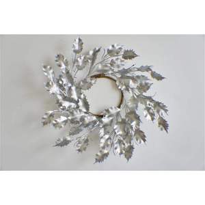 Couronne de Noël murale en métal vieilli de qualité supérieure, décor vintage en bronze avec baies, guirlande pour la maison, art mural de Noël - Product Image 2