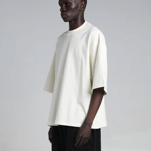 T-shirts vierges en coton pur épais pour la vente en gros, style streetwear, personnalisables avec logo, coupe oversize, poids max. 7,5 oz - Product Image 1