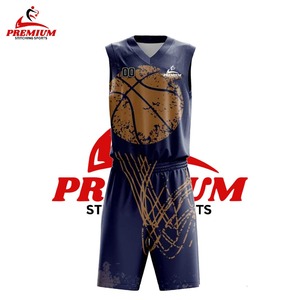 Ensemble de maillots de basket-ball unisexe personnalisables réversibles sans manches, respirant, anti-UV, évacuant l'humidité, avec design imprimé par sublimation - Product Image 3