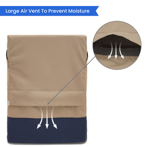 Custom Size Perfect Fit Modular Club <b>High</b> <b>Back</b> <b>Chair</b> Custom <b>Covers</b> PU Coated OEM/ODM Support 420D/600D Polyester UV Resist - Product Image 2
