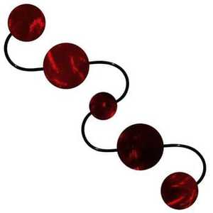 Modern Geometric Metal Wall Art Black Rectangular <b>Framed</b> Botanical Sculpture with Integrated Mirror Accents for <b>Gallery</b> Wall - Product Image 2