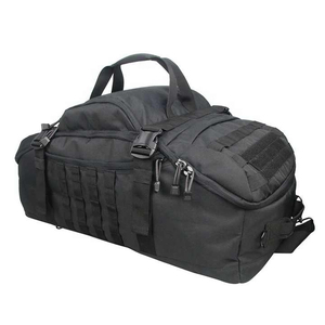 Sac de voyage en nylon en forme de baril avec fermeture éclair et sangles amovibles, grande capacité, style décontracté unisexe - Product Image 3