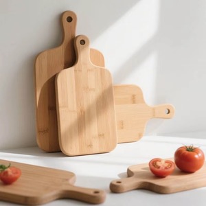 Planche à découper rectangulaire en bois avec poignée en bois, épaisseur 1,5 cm, écologique, durable, passe au lave-vaisselle - Product Image 5