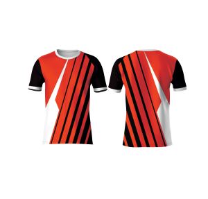 เสื้อยืดลำลองแบบซับลิเมชั่น ผ้าโพลีเอสเตอร์ 100% แห้งเร็ว น้ำหนัก 180 กรัม รับสั่งพิมพ์ลายตามต้องการ แขนสั้น - Product Image 4