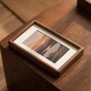 Solid <b>Wood</b> Photo <b>Frame</b> with Elegant Natural Finish - Product Image 5