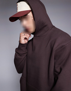 Vente en gros de sweats à capuche unisexes en tissu polaire surdimensionné 240GSM, impression personnalisée de votre propre logo, sweats à capuche vierges, logo personnalisé en usine, sweat à capuche pour homme - Product Image 5