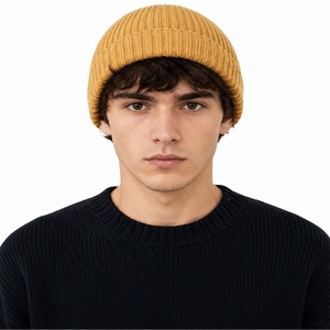 Bonnet unisexe doux et chaud pour l'hiver, extensible, décontracté, confortable, pour l'extérieur, accessoire de mode, sensation de chaleur, ajustement extensible, à porter au quotidien - Product Image 1