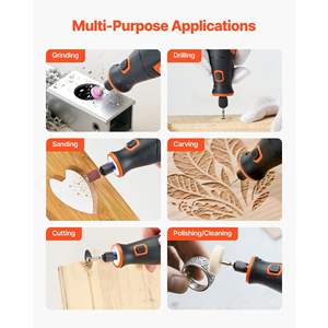 Kit d'outils rotatifs sans fil portable 73 pièces D0100X3KHWT DC4V Mini 5 vitesses 7000-20000 tr/min Gravure multifonction DIY - Product Image 6