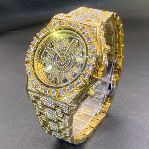 Reloj de Pulsera Hip Hop 2026 para Hombre, Reloj de Lujo con Diamantes, Reloj Verde de Moda, Resistente al Agua, con Indicador de Semana - Product Image 5
