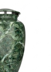 Urnes funéraires en métal fini marbre vert pour cendres humaines crémées, pot de rangement pour restes, urnes commémoratives de crémation - Product Image 4