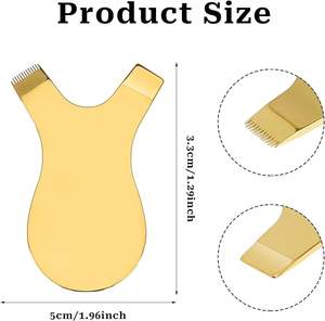 Mini Peine en Forma de Y para Lifting y Tinte de Pestañas, Cepillo de Pestañas en Y de Acero Inoxidable, Peine de Pestañas Pequeño Reutilizable, Herramienta de Maquillaje de Ojos - Product Image 4