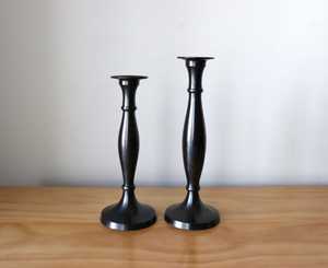 <b>Black</b> Candle Stand for Indoor Dining Living Room Home Decor Candle Holder Metal Pillar <b>Candelabra</b> for Outdoor Wedding Party - Product Image 1