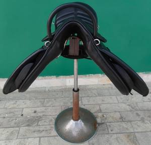 Selle de cheval en cuir pour la course de barils western saisonnière avec arceau en fibre de verre et étrier rembourré en daim recouvert de cuir synthétique - Product Image 5
