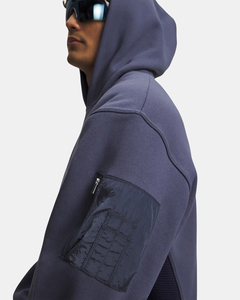 Sudadera de Corte Regular, Diseño Novedoso, 100% Algodón Felpa, Hombros Caídos, Bolsillo con Cremallera, Transpirable, Ribete Elástico - Product Image 6