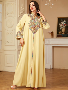 Vestido Musulmán Eid Abaya para Mujer, Vestidos Largos Musulmanes Bordados, Caftán Largo para Fiesta, Jalabiya Ramadán, Túnica Árabe Dubai 2026 - Product Image 3