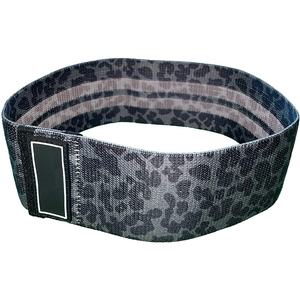 Bandas elásticas para la cadera de tela de sublimación con estampado de leopardo personalizado de alta calidad para gimnasio, ejercicio, resistencia, banda para glúteos, banda para la cadera - Product Image 4