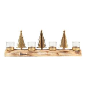 Portavelas Rústico de Ciervo y Árbol de Navidad, Objetos Decorativos de Mesa, Adorno Navideño, Decoración Navideña Moderna para el Hogar - Product Image 5