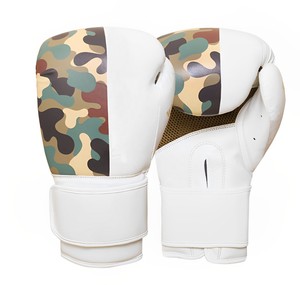 Guantes de Boxeo de Cuero de Última Colección Profesional, Protección para las Manos, Transpirables, Ligeros, Resistentes, Guantes Deportivos de Boxeo - Product Image 1