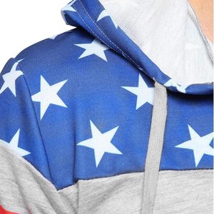 Men's Autumn Windproof Streetwear Solid Printed Hooded Zipper Full Sleeve Rompers One Piece <b>Jumpsuit</b> <b>Comfy</b> Lightweight 100% - Product Image 4
