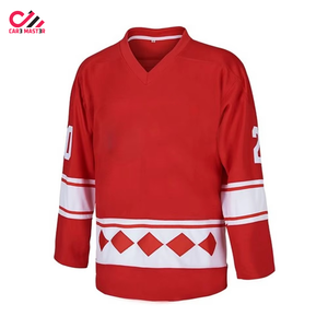 Wholesale Price Custom Sports Wear Team <b>Ice</b> Hockey Jersey Men's High Quality 100% Polyester Lightweight Uniform Set Cheap Jersey - Product Image 2
