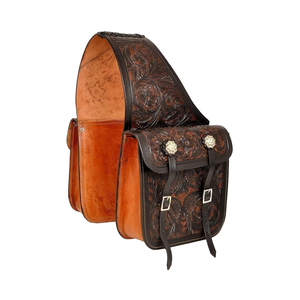 Sacs de selle élégants en cuir véritable pour les aventures longue distance - pour le vélo, le tourisme équestre, le camping en plein air. - Product Image 1