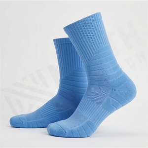 Chaussettes de sport de football en polaire épaisse, anti-odeur, antibactériennes, couleur personnalisée, respirantes, performance athlétique, chaussettes mi-mollet pour l'hiver - Product Image 3