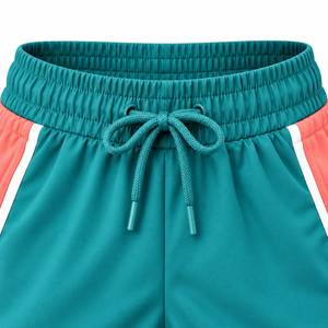 Shorts Deportivos para Mujer, Cintura Alta, Secado Rápido, Diseño Color Block, Tejido de Spandex y Poliéster, para Running y Entrenamiento - Product Image 4