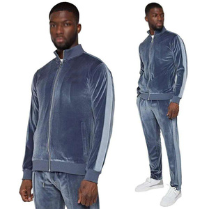 Conjunto Deportivo de Dos Piezas Personalizado con Logotipo, para Hombre, de Terciopelo, Cortavientos, 100% Algodón, Antibacteriano, de Secado Rápido y Transpirable, para Invierno - Product Image 6