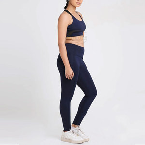 Vêtements de sport et de fitness pour femmes, ensemble de yoga sans coutures, leggings taille haute, haut court dos nageur, ensemble 2 pièces - Product Image 4