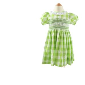 Ensemble de vêtements pour tout-petits en coton, 2-3 semaines, style traditionnel, smocké à la main, motifs géométriques, pour bébé fille - Product Image 2