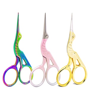 RMI 2025 Stainless Steel Professional Manicure <b>Scissor</b> Curved Blade And Straight Blade 4 Different Style <b>Cuticle</b> <b>Scissors</b> Purple - Product Image 1