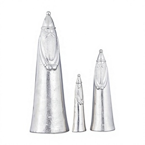 Santa's Sculpture <b>Christmas</b> Decoration Supplies Handicrafts Eco Friendly Aluminum Santa Figurine Modern Home Decor Centerpieces - Product Image 1