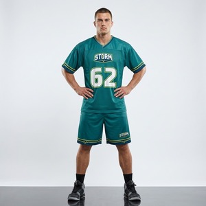 Uniforme de lacrosse respirant sur mesure, grande taille, à manches courtes et avec graphismes personnalisés pour l'identité d'équipe - Product Image 6