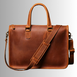 Fabricant des meilleures sacoches pour ordinateur portable en cuir de vache véritable vintage personnalisées pour hommes, grande capacité, sac de voyage pour hommes - Product Image 4