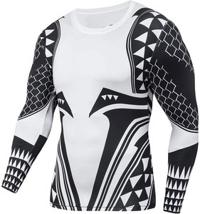 เสื้อรัดกล้ามเนื้อสำหรับยิวยิตสู MMA บราซิลเลียนยิวยิตสู ชกมวย แบบขายส่ง OEM รุ่นใหม่ล่าสุด คุณภาพพรีเมียม สีดำ หลายสี - Product Image 3