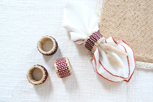 Vintage Rattan Napkin Ring for <b>Table</b> Setting Handmade Wood Serviette Rings Holder for Thanksgiving, Outdoor Dinner, <b>Table</b> Decor - Product Image 5