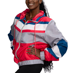 OEM Custom Waterproof <b>Windbreaker</b> Jacket for Men High Street Style with Oversized Stand Collar Wholesale Manufacturer OEM - Product Image 5