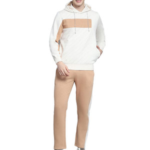 Men's Custom Logo Cotton Fleece Slim Fit Casual Sportswear Clothes Winter Fashion Jogging Raglan Sleeves Drop Shipping Tracksuit - Product Image 1