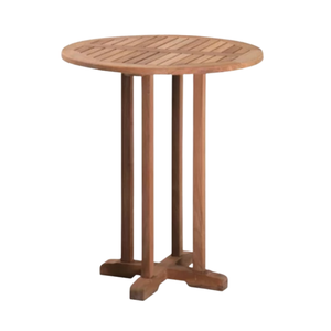 Mesa de Centro Redonda de Madera de Teca, Mesa Alta de Estilo Moderno, Muebles de Madera de Teca Natural, Precio al por Mayor - Product Image 3