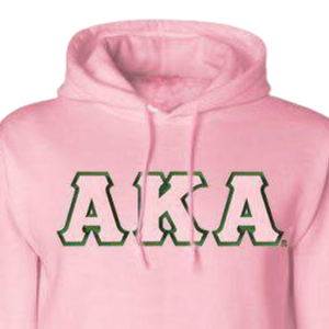 Letters Hooded Sweatshirt Premium Fleece Pullover <b>Hoodie</b> Custom Greek Sorority Apparel Women Casual <b>Hoodie</b> Light <b>Pink</b> - Product Image 4
