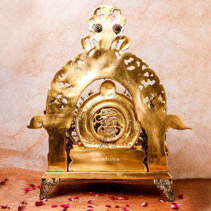 Ram Darbar en laiton artisanal indien traditionnel Superfine sur Singhasan Home Decor Showpiece Gift Item - Product Image 5