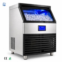 Machine à glaçons de 100 kg à usage commercial pour les salons de thé, les bars à jus et les cafés