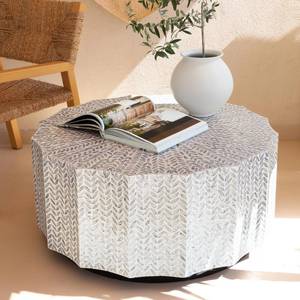 Newest Mother of Pearl Living Room Coffee <b>Table</b> Modern Style Coffee <b>Table</b> for Living Room Bedroom Reception Office <b>Tables</b> - Product Image 3