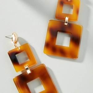 Boucles d'oreilles classiques à clipser personnalisées en résine époxy artisanale H a CRAFT, vente en gros - Product Image 4