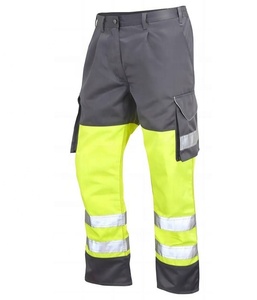 Pantalon de travail haute visibilité pour mécanicien OEM 13,75 oz. Jogger Homme Grande Taille en Denim Épais Taille Mi-Haute Haute Visibilité Antistatique - Product Image 4