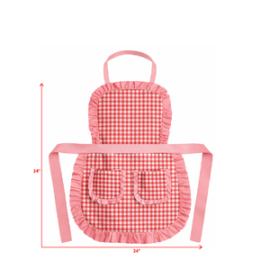 Delantal de Cocina de Algodón Suave de Alta Calidad con Diseño Estampado a Cuadros y 2 Bolsillos para el Hogar - Product Image 6